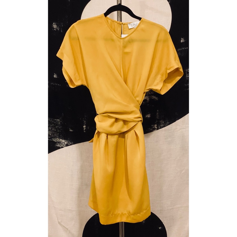 L’Academie SM “The Everleigh” Yellow Mini Dress